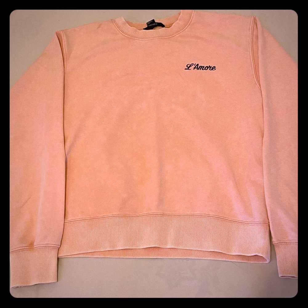 Light pink L’ Amore sweatshirt